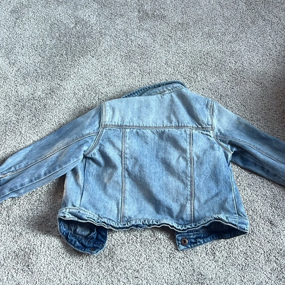 Girls “Distressed” Jean Jacket